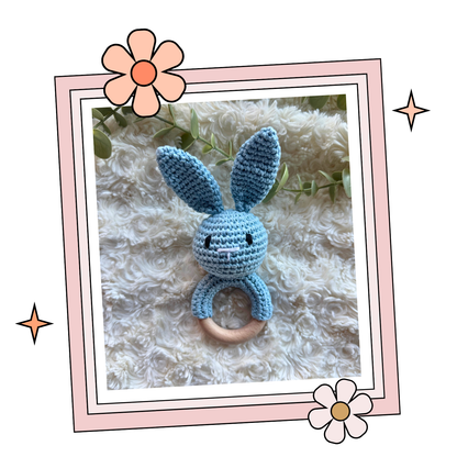 Knit Bunny Rattle
