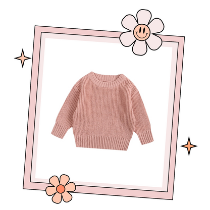 Custom Embroidered Sweater - Dark Apricot