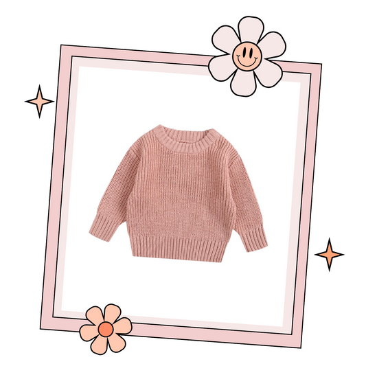 Custom Embroidered Sweater - Dark Apricot