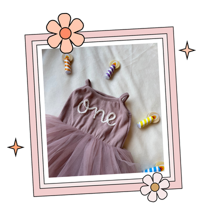 Embroidered First Birthday Party Dress