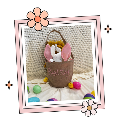 Custom Embroidered Easter Basket